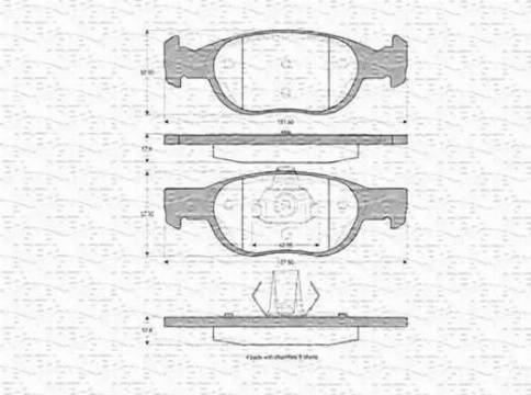 Magneti Marelli 363702160351 - Komplet Pločica, disk-kočnica www.molydon.hr