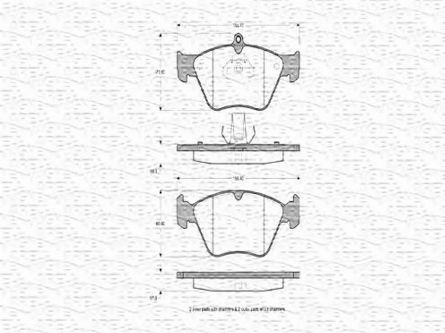 Magneti Marelli 363702160369 - Komplet Pločica, disk-kočnica www.molydon.hr