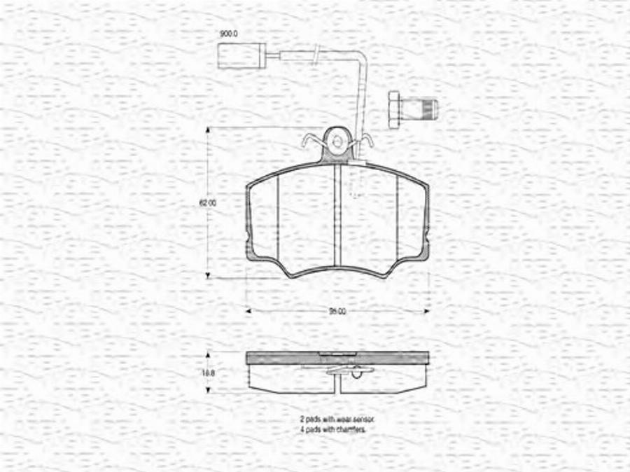 Magneti Marelli 363702160250 - Komplet Pločica, disk-kočnica www.molydon.hr