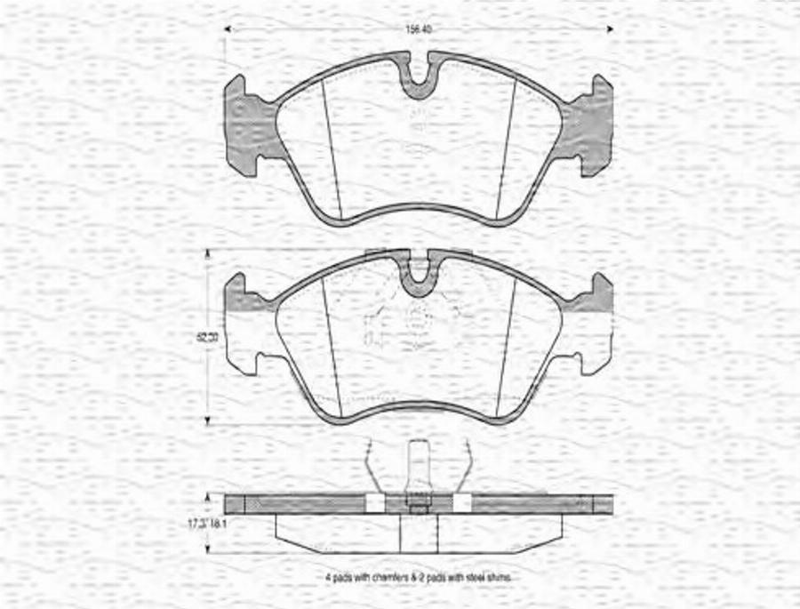 Magneti Marelli 363702160258 - Komplet Pločica, disk-kočnica www.molydon.hr