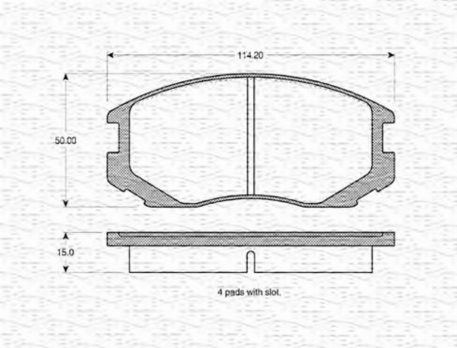 Magneti Marelli 363702160743 - Komplet Pločica, disk-kočnica www.molydon.hr