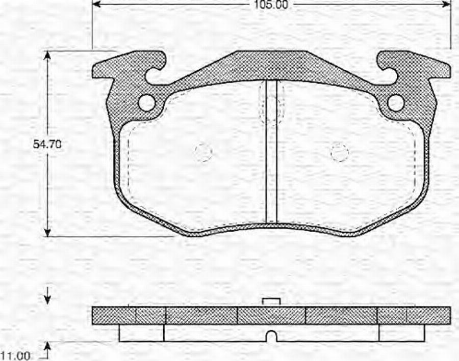 Magneti Marelli 363702161065 - Komplet Pločica, disk-kočnica www.molydon.hr