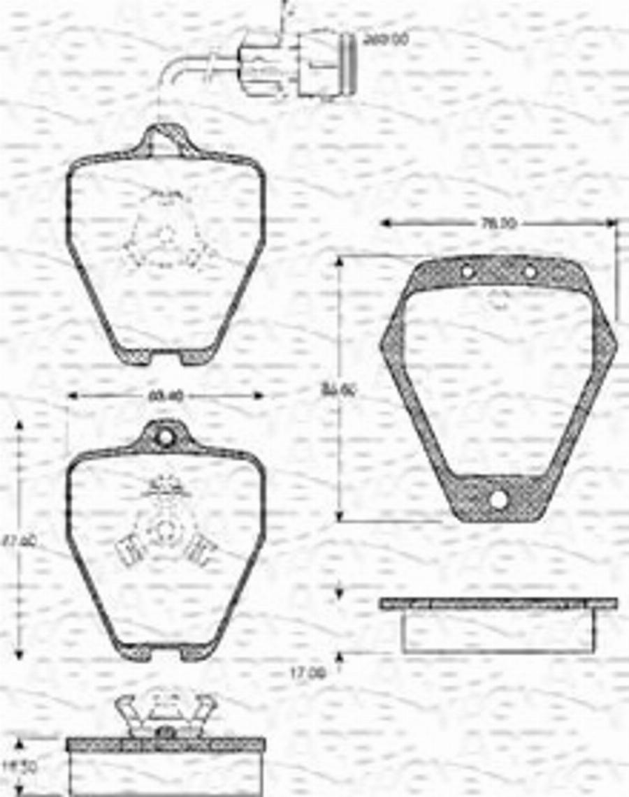 Magneti Marelli 363702161080 - Komplet Pločica, disk-kočnica www.molydon.hr