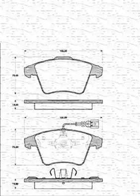 Magneti Marelli 363702161392 - Komplet Pločica, disk-kočnica www.molydon.hr