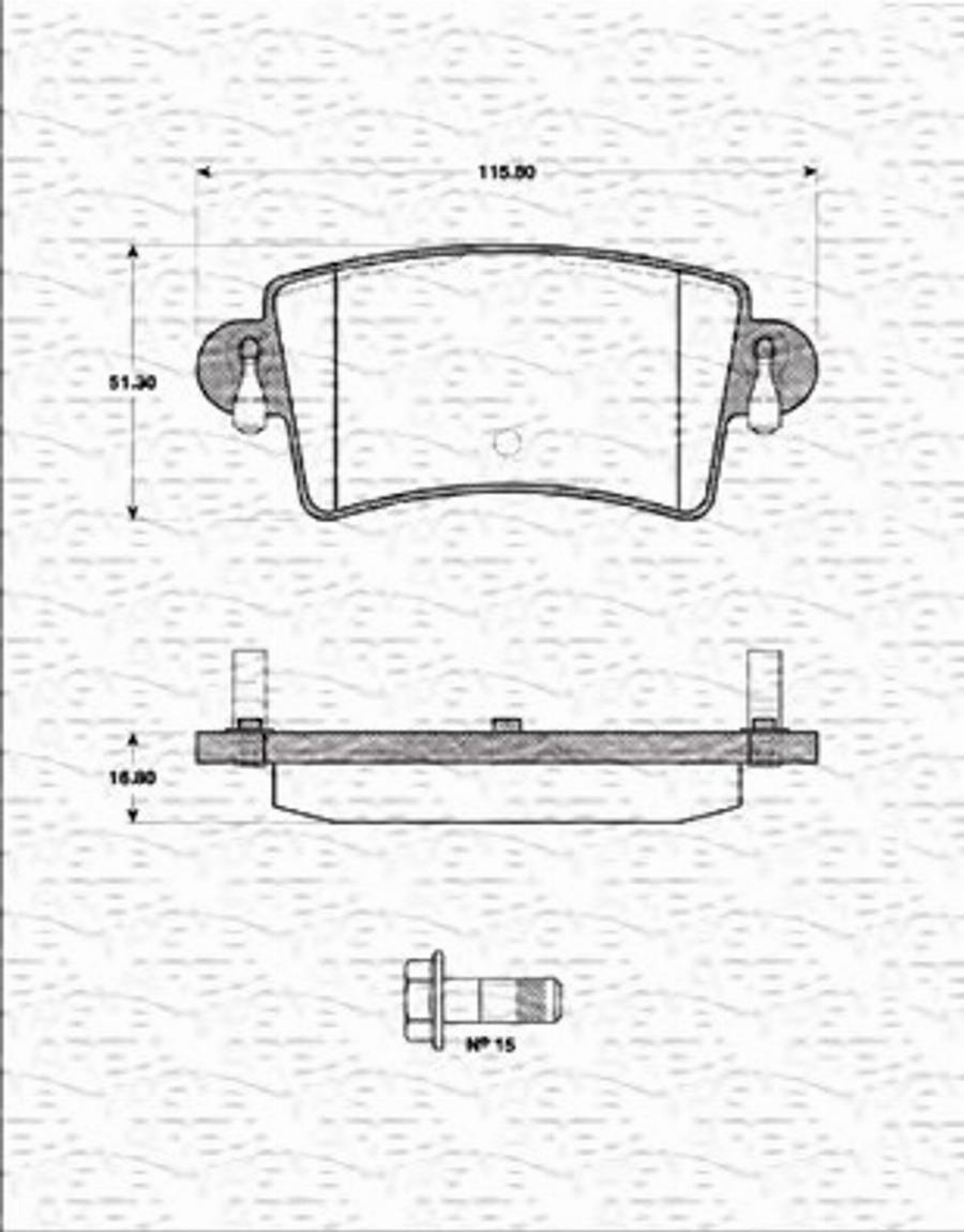 Magneti Marelli 363702161271 - Komplet Pločica, disk-kočnica www.molydon.hr