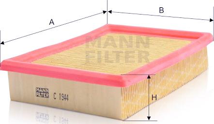 Mann-Filter C 1944 - Filter za zrak www.molydon.hr