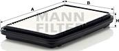 Mann-Filter C 2622 - Filter za zrak www.molydon.hr