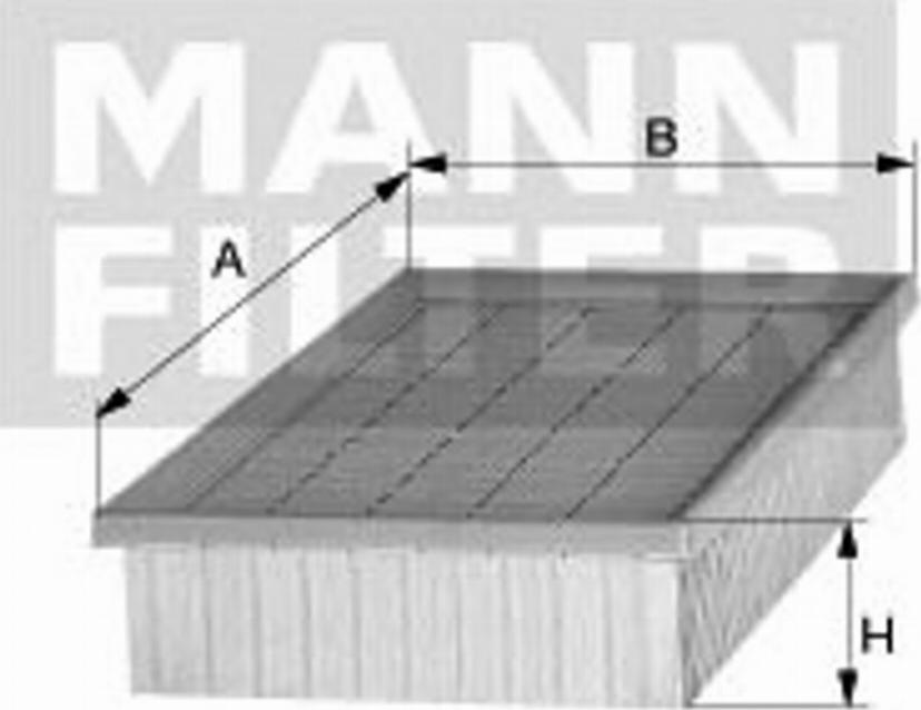 Mann-Filter C 2860/2 - Filter za zrak www.molydon.hr