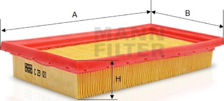 Mann-Filter C 23 021 - Filter za zrak www.molydon.hr