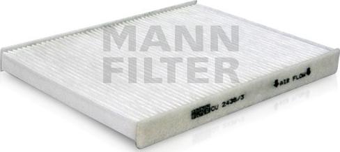 Mann-Filter CU 2436/3 - Filter kabine www.molydon.hr
