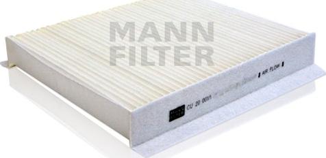 Mann-Filter CU 20 001/1 - Filter kabine www.molydon.hr