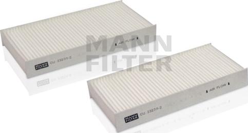 Mann-Filter CU 2327/1-2 - Filter kabine www.molydon.hr