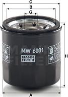 Mann-Filter MW 6001 - Filter za ulje www.molydon.hr