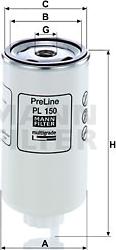 Mann-Filter PL 150 - Filter za gorivo www.molydon.hr