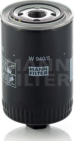 Mann-Filter W 940/5 (10) - Filter za ulje www.molydon.hr