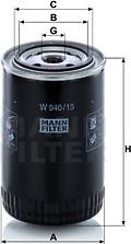 Mann-Filter W 940/15 n - Filter za ulje www.molydon.hr