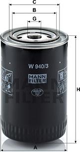 Mann-Filter W 940/3 - Filter za ulje www.molydon.hr