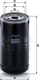Mann-Filter W 950/17 - Filter za ulje www.molydon.hr