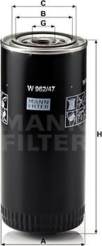 Mann-Filter W 962/47 - Filter za ulje www.molydon.hr