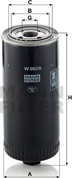 Mann-Filter W 962/6 - Filter za ulje www.molydon.hr