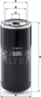 Mann-Filter W 962/14 - Filter za ulje www.molydon.hr