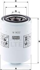 Mann-Filter W 9032 - Filter za ulje www.molydon.hr