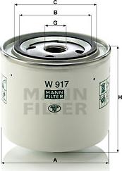 Mann-Filter W 917 - Filter za ulje www.molydon.hr