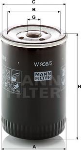 Mann-Filter W 936/5 - Filter za ulje www.molydon.hr