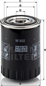 Mann-Filter W 932 - Filter za ulje www.molydon.hr