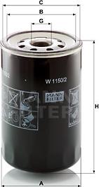 Mann-Filter W 1150/2 - Filter za ulje www.molydon.hr