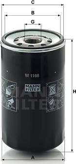 Mann-Filter W 1168 - Filter za ulje www.molydon.hr