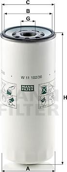 Mann-Filter W 11 102/36 - Filter za ulje www.molydon.hr