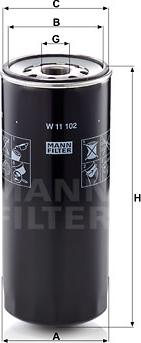 Mann-Filter W 11 102 - Filter za ulje www.molydon.hr