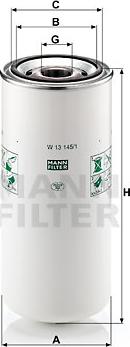 Mann-Filter W 13 145/1 - Filter za ulje www.molydon.hr