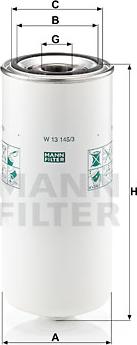 Mann-Filter W 13 145/3 - Filter za ulje www.molydon.hr