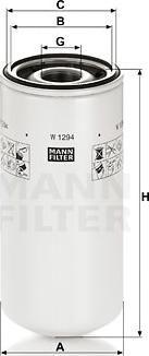 Mann-Filter W 1294 - Filter za ulje www.molydon.hr