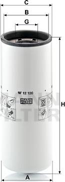 Mann-Filter W 12 120 - Filter za ulje www.molydon.hr