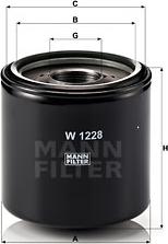 Mann-Filter W 1228 - Filter za ulje www.molydon.hr