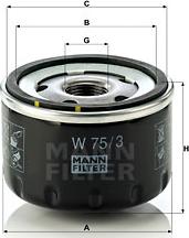 Mann-Filter W 75/3 - Filter za ulje www.molydon.hr