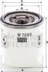 Mann-Filter W 7050 - Filter za ulje www.molydon.hr
