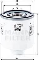 Mann-Filter W 7038 - Filter za ulje www.molydon.hr