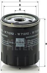 Mann-Filter W 712/42 - Filter za ulje www.molydon.hr