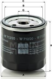 Mann-Filter W 712/20 - Filter za ulje www.molydon.hr