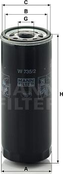 Mann-Filter W 735/2 - Filter za ulje www.molydon.hr