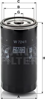 Mann-Filter W 724/1 - Filter za ulje www.molydon.hr