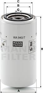 Mann-Filter WA 940/7 - Filter rashladne tekućinu www.molydon.hr