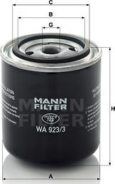 Mann-Filter WA 923/3 - Filter rashladne tekućinu www.molydon.hr