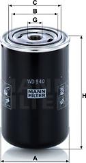 Mann-Filter WD 940 - Filter za ulje www.molydon.hr