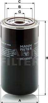 Mann-Filter WD 950/5 - Filter, radna hidraulika www.molydon.hr