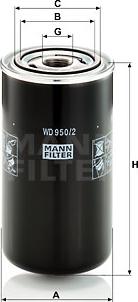 Mann-Filter WD 950/2 - Hidraulicni filter, automatski mjenjač www.molydon.hr